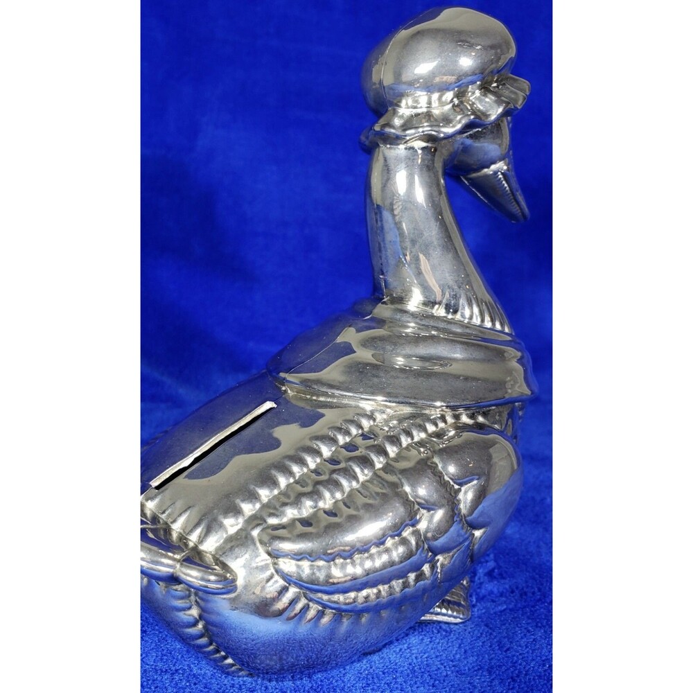 Vintage Godinger Mother Goose Metal Silver Plated Coin Savings Bank - Picture 9 of 12